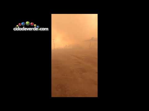 Incêndio se espalha e por pouco não atinge casas e posto de gasolina em Angical