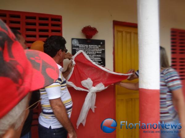 Inaugura&ccedil;&atilde;o de escola no povoado S&atilde;o Vicente.(Imagem:FN)