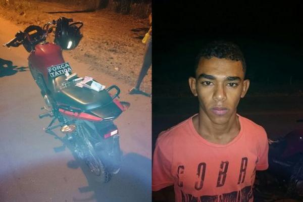Grupo T&aacute;tico de Floriano recupera motocicleta roubada (Imagem:Reprodu&ccedil;&atilde;o / Jc24horas)