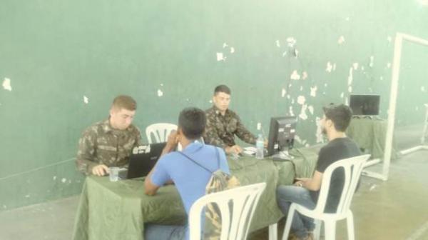 3&deg; BEC realiza o processo de sele&ccedil;&atilde;o de jovens para o servi&ccedil;o militar em Floriano. (Imagem:FlorianoNews)