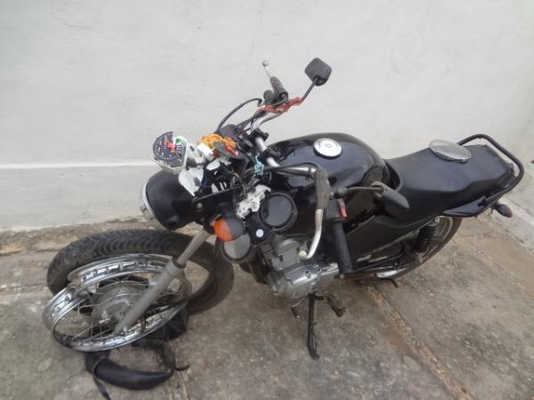 Motoqueiro fica gravemente ferido ap&oacute;s acidente na PI 140.(Imagem:FlorianoNews)