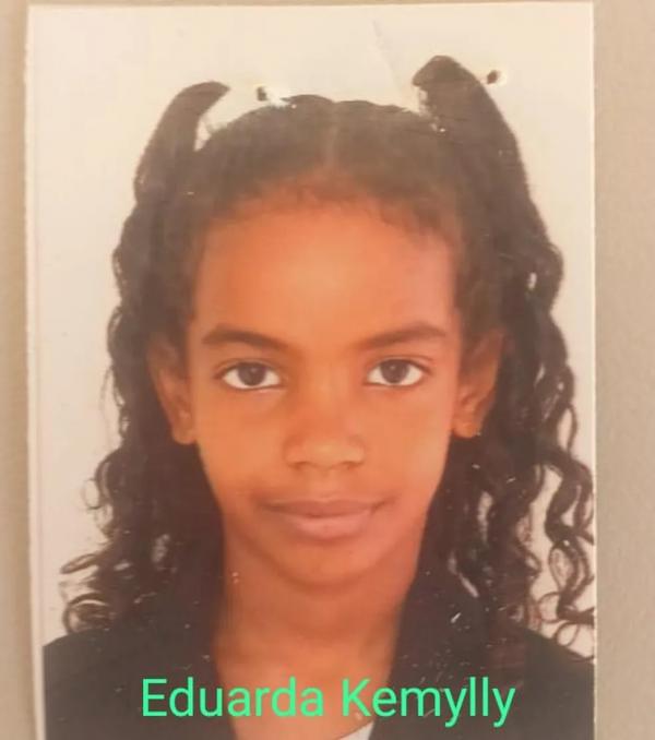  Eduarda Kemylly, de 9 anos.(Imagem:Reprodu&ccedil;&atilde;o)