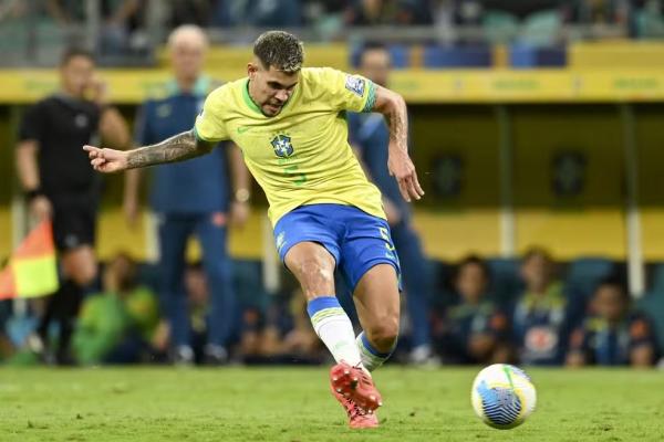 Bruno Guimar&atilde;es, Brasil x Uruguai.(Imagem:Richard Callis/Eurasia Sport Images/Getty Images))