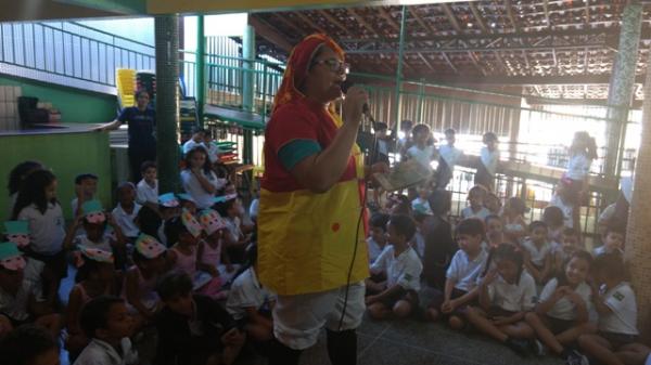 Escola Pequeno Pr&iacute;ncipe promoveu atividades no Dia do Livro Infantil.(Imagem:EPP)