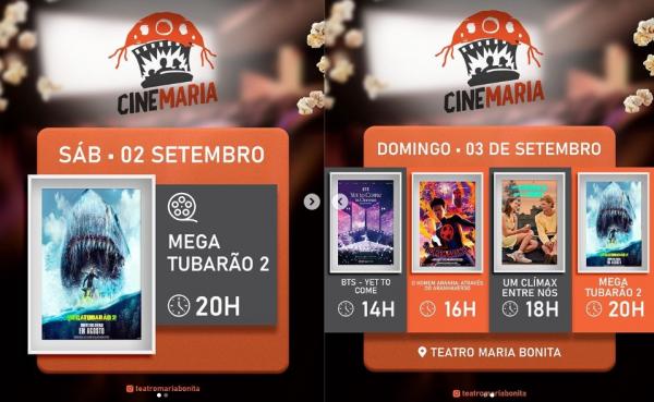 Programa&ccedil;&atilde;o imperd&iacute;vel com filmes para toda a fam&iacute;lia.(Imagem:Reprodu&ccedil;&atilde;o/Instagram)