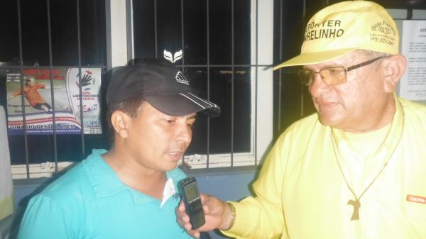 Jo&atilde;o Brito Morais e rep&oacute;rter Amarelinho.(Imagem:FlorianoNews)