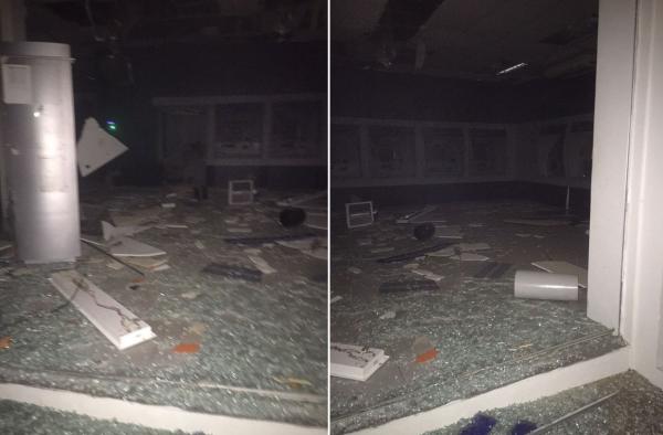 Bando rende vigia, explode agência da Caixa e troca tiros com a polícia no Sul do Piauí