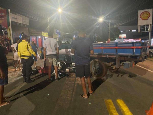 Jornalista Denilson Avelino sofre acidente de trânsito em Floriano.(Imagem:Divulgação)