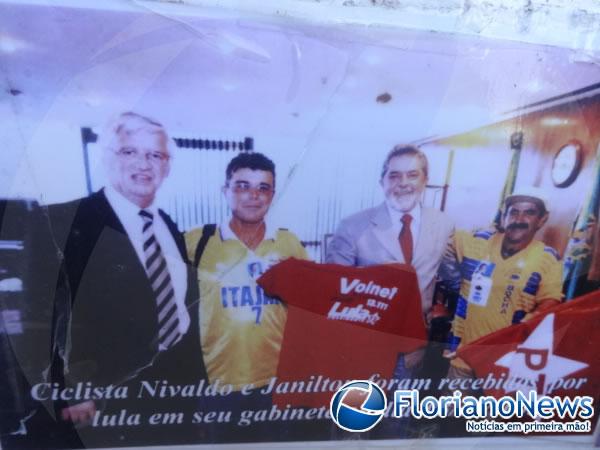 Município de Floriano recebeu a visita do Ciclista Maluco(Imagem:FlorianoNews)