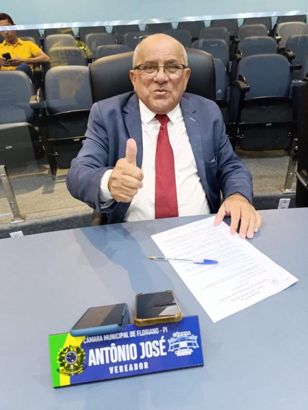 Vereador Ant&ocirc;nio Jos&eacute;(Imagem:FlorianoNews)