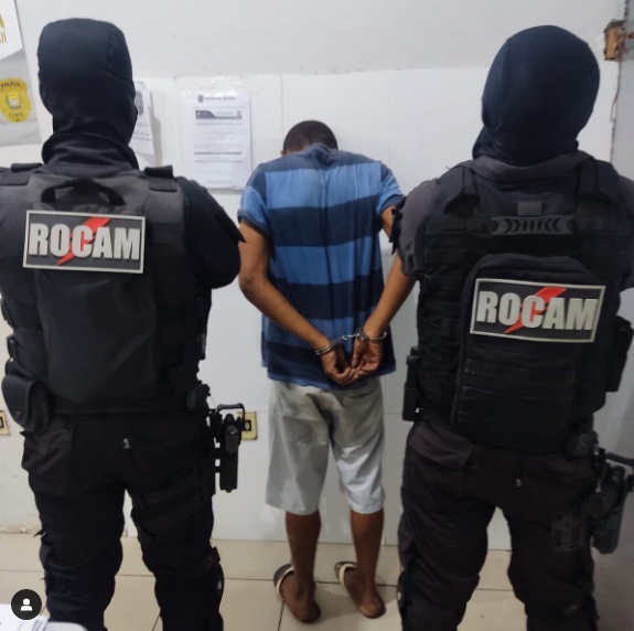 ROCAM efetua prisão de indivíduo com mandado em aberto em Floriano