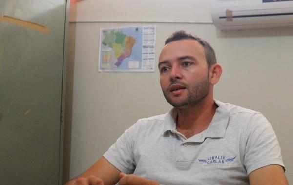 Alexandre Almeida, secret&aacute;rio de agricultura de Cocal(Imagem:Maria Romero/G1)