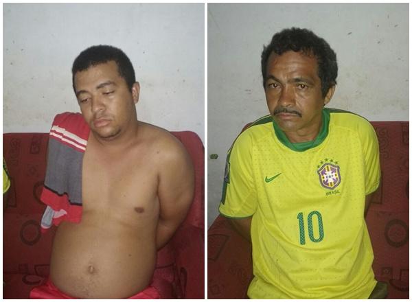 Jos&eacute; dos Reis Pereira Lima e Jos&eacute; Wilson Pereira Lima.(Imagem:Pol&iacute;cia Civil)