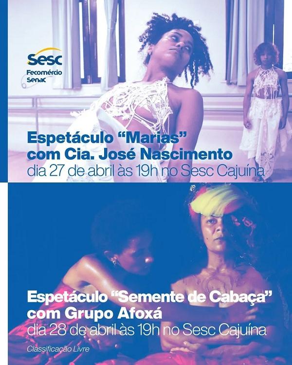  Quinta Dan&ccedil;a, no Sesc Caju&iacute;na.(Imagem: Reprodu&ccedil;&atilde;o )