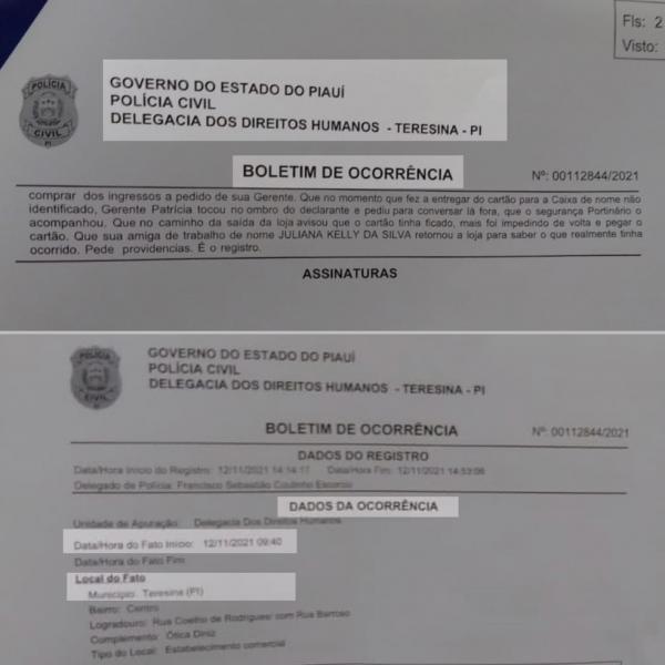 O cliente declarou que se sentiu ofendido com a forma como foi retirado do posto de vendas.
