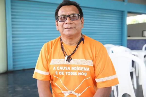 O professor da Universidade Federal do Amazonas (Ufam) e especialista em educa&ccedil;&atilde;o ind&iacute;gena, Gersem Baniwa, participa do 3&ordm; F&oacute;rum Nacional de Educa&ccedil;&atilde;o Escolar Ind&iacute;gena.(Imagem:Valter Campanato/Ag&ecirc;ncia Brasil)