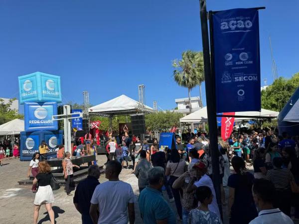  Floriano em A&ccedil;&atilde;o: 1&ordf; edi&ccedil;&atilde;o do evento ofereceu servi&ccedil;os e atividades gratuitos.(Imagem: Eduardo Amorim/TV Clube )