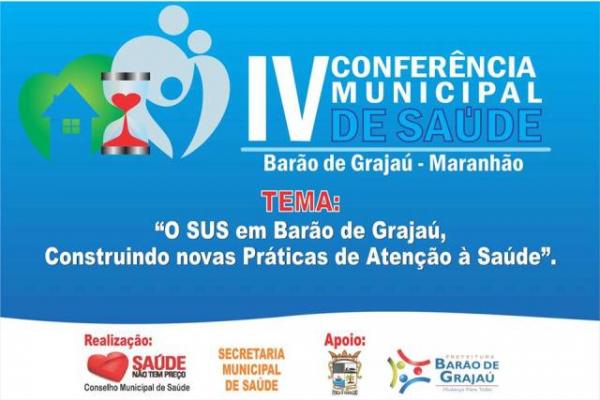 Barão de Grajaú realizará IV Conferência Municipal de Saúde.(Imagem:Divulgação)