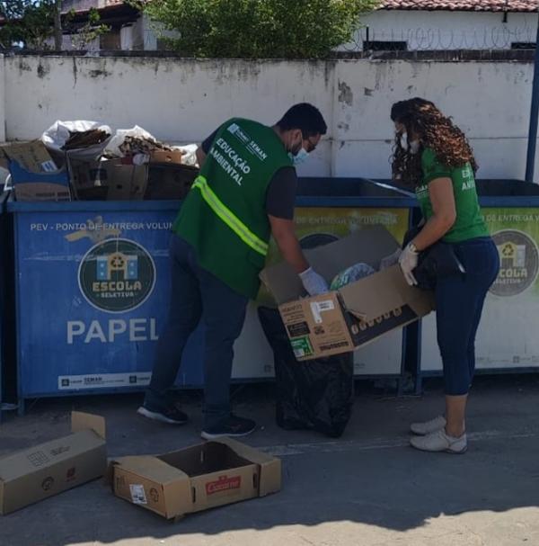  Projeto Escola Seletiva recolhe 189 kg de materiais recicl&aacute;veis em outubro em Floriano.(Imagem:Reprodu&ccedil;&atilde;o/Instagram)