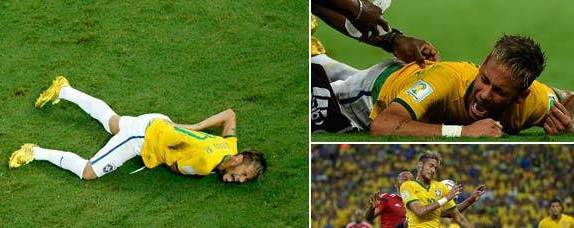 Neymar sofre fatura e está fora do Mundial