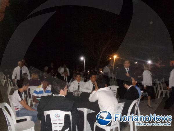 Loja Ma&ccedil;&ocirc;nica Centro Luiz Ferreira realiza posso do novo vener&aacute;vel. (Imagem:FlorianoNews)