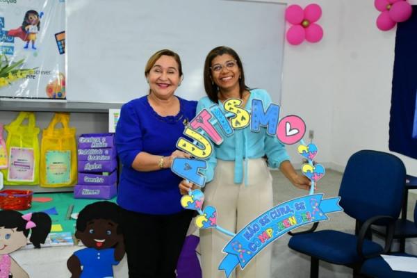 Abril Azul: Educação de Floriano promove ação para fortalecer a inclusão de crianças autistas(Imagem:Secom)