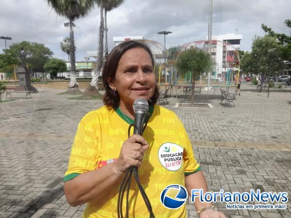 Professora L&eacute;a Almeida(Imagem:FlorianoNews)