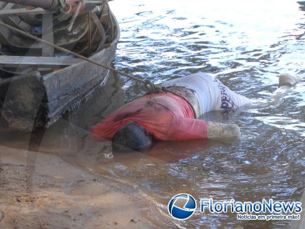 Homem é encontrado morto no rio Parnaíba.(Imagem:FlorianoNews)