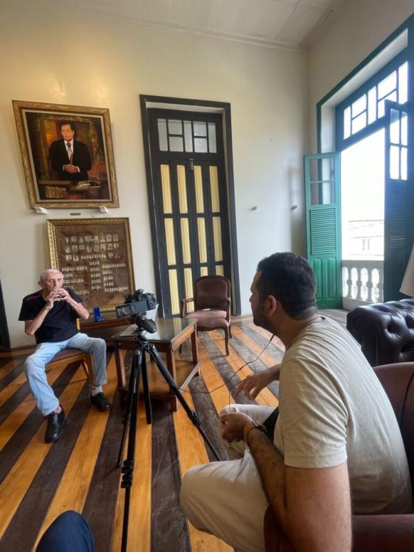 Sesc Caixeiral recebe visita do dramaturgo Benjamim Santos em celebração à memória do Centro Cultural(Imagem:Divulgação)