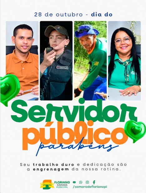 Câmara Municipal de Floriano homenageia servidores públicos pelo seu dia