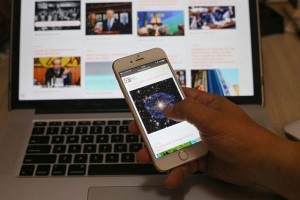 Acesso de celulares à internet ultrapassa 200 milhões.(Imagem:Divulgação)