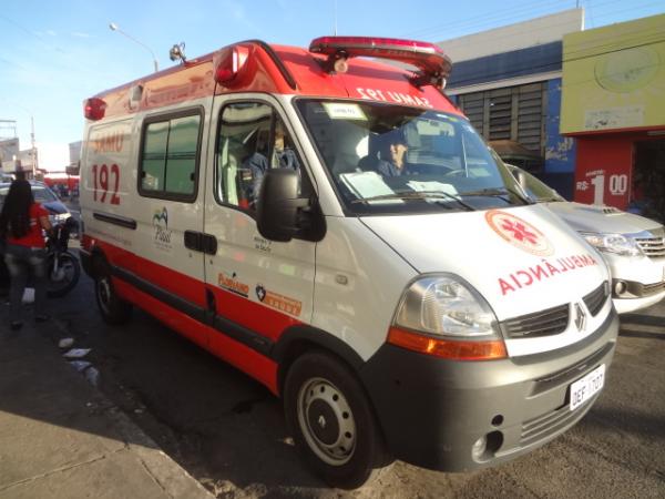 SAMU realizou simula&ccedil;&atilde;o de acidente no centro de Floriano.(Imagem:FlorianoNews)