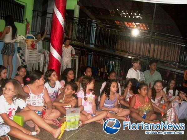Escola Pequeno Pr&iacute;ncipe encerrou ano letivo com III Noite do Pijama.(Imagem:FlorianoNews)