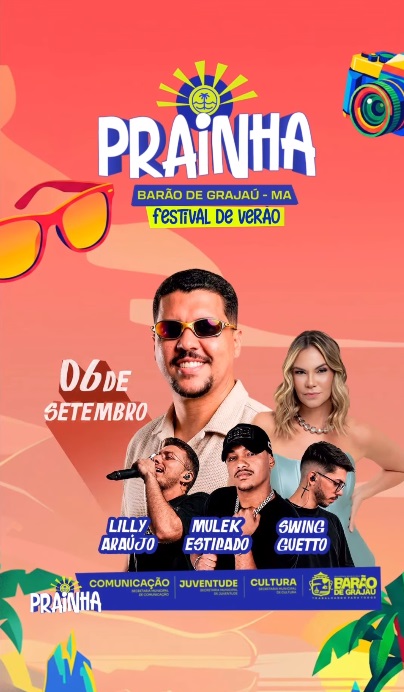 Festival de Verão promete muita música e diversão neste domingo na Prainha de Barão de Grajaú