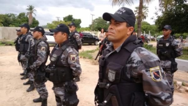 A For&ccedil;a T&aacute;tica &eacute; uma tropa especializada para ocorr&ecirc;ncias de maior porte, como assaltos a bancos e a carros-fortes.(Imagem:PMPI)