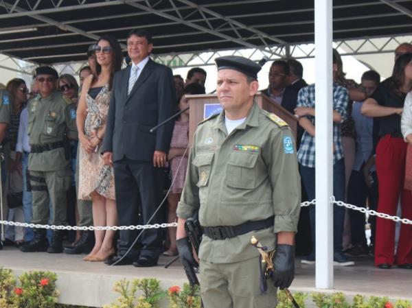 Novo comandante geral da Pol&iacute;cia Militar recebeu cargo nesta segunda-feira.(Imagem:Gustavo Almeida/G1)