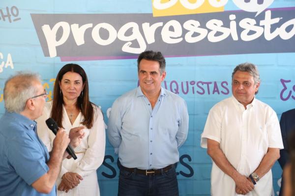 Ciro Nogueira celebra filiação de João Vicente Claudino(Imagem:Ascom)
