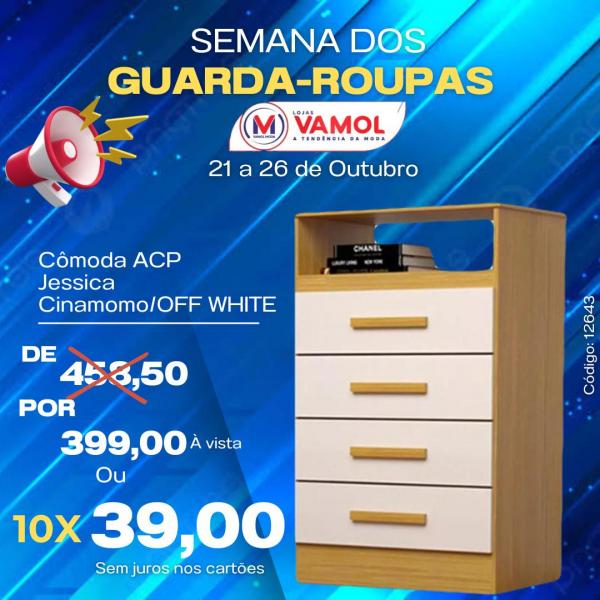 C&ocirc;moda ACP Jessica: de R$ 458,50 por R$ 399,00.(Imagem:Divulga&ccedil;&atilde;o)