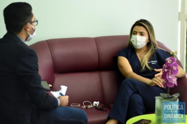 M&eacute;dica explica parceria com cl&iacute;nicas.(Imagem:Jailson Soares/PoliticaDinamica.com)