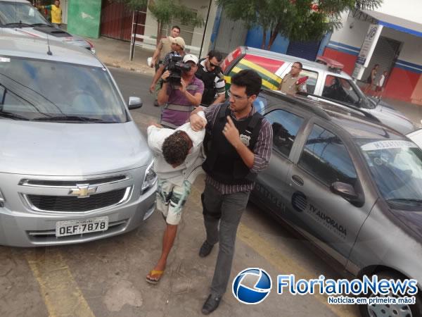 Acusado de homic&iacute;dio &eacute; preso novamente em Floriano.(Imagem:FlorianoNews)
