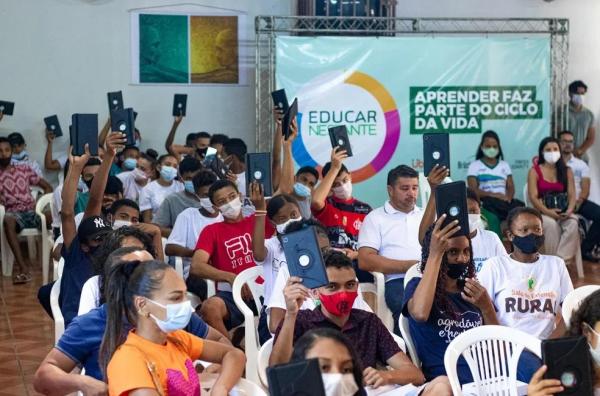  Aplicativo que leva educa&ccedil;&atilde;o para zona rural do Piau&iacute; &eacute; finalista em pr&ecirc;mio de R$ 200 mil da Rede Globo.(Imagem:Divulga&ccedil;&atilde;o/Projeto Educar Nestante )
