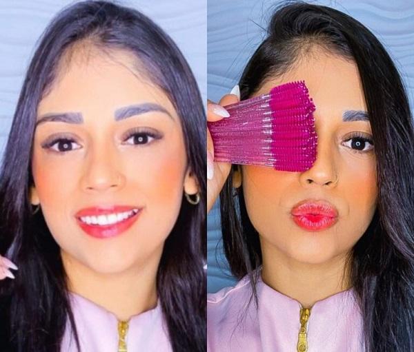 Nathalia Cantu&aacute;rio, especialista em design de c&iacute;lios e sobrancelhas.(Imagem:Reprodu&ccedil;&atilde;o/Instagram)