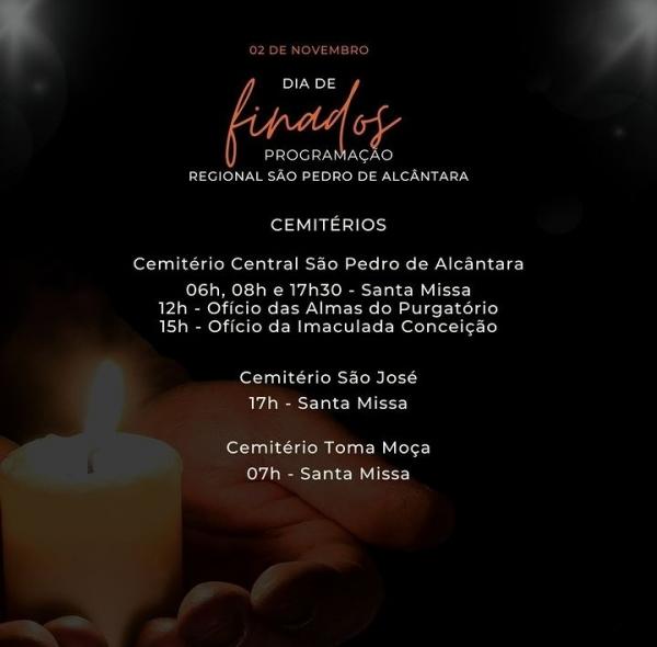 Diocese de Floriano divulga programa&ccedil;&atilde;o para o Dia de Finados(Imagem:Divulga&ccedil;&atilde;o)