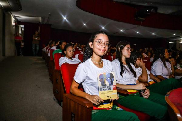 Seduc promove bate-papo literário com Frei Betto para 400 estudantes da rede estadual(Imagem:Divulgação)