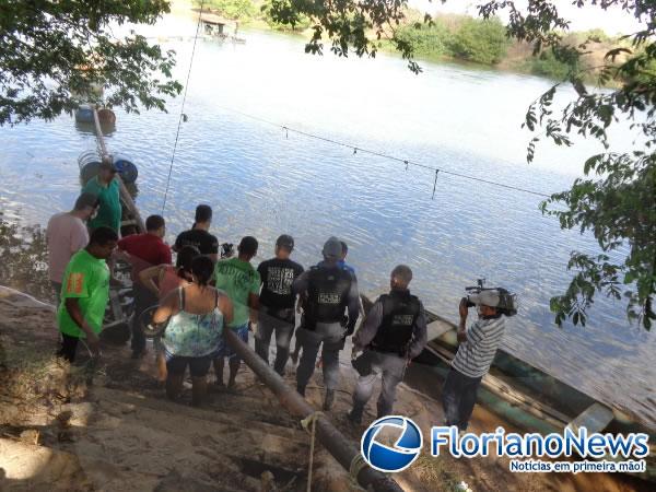 Homem é encontrado morto no rio Parnaíba.(Imagem:FlorianoNews)