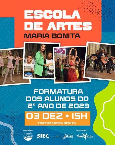 Grupo Cultura de Rua anuncia formatura dos alunos da Escola de Artes Maria Bonita