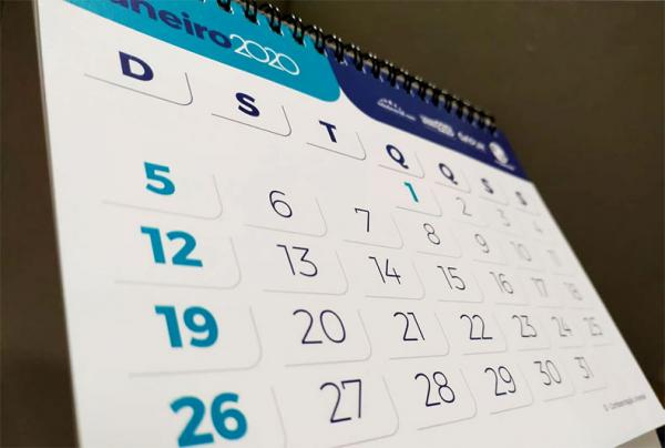Calendário de 2020 terá seis feriados nacionais prolongados