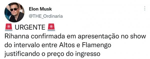  Perfil zoa ingresso de R$ 300 de Altos x Flamengo.(Imagem:Reprodu&ccedil;&atilde;o )
