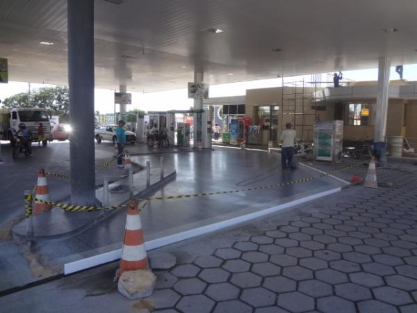Posto Trevo &eacute; ampliado para melhor atendimento.(Imagem:FlorianoNews)