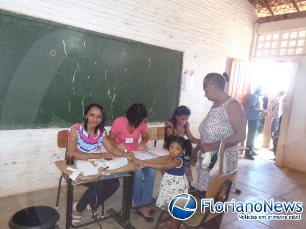 Pessoas Comparecendo a vota&ccedil;&atilde;o.(Imagem:FlorianoNews)